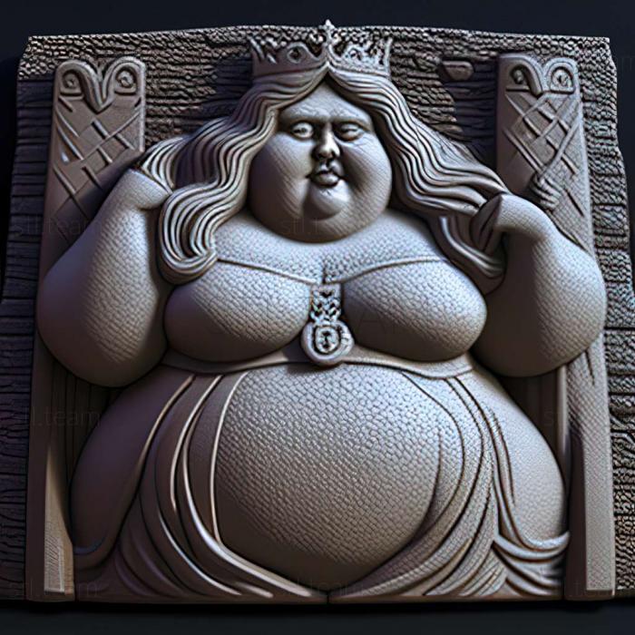 3D модель Игра толстая принцесса (STL)